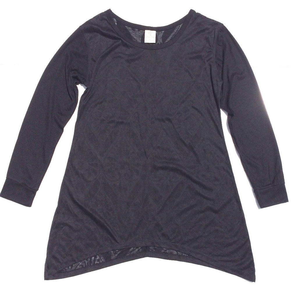 The Balance Collection by Marika yoga top M black burnout athleisure casual goth